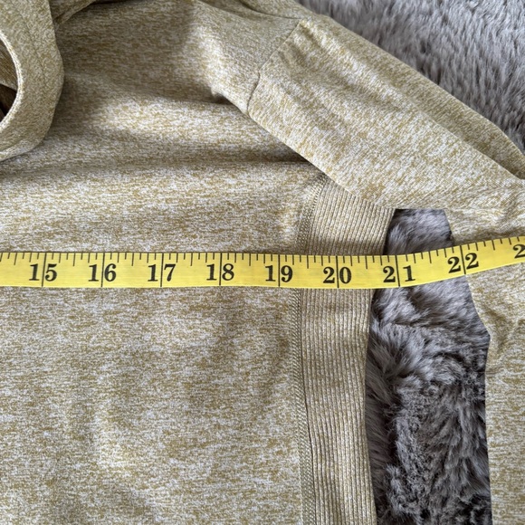 ATHLETA Uptempo II Sweatshirt Hoodie M Athletic Yoga Pilates Gym Tapestry Gold - Picture 8 of 10